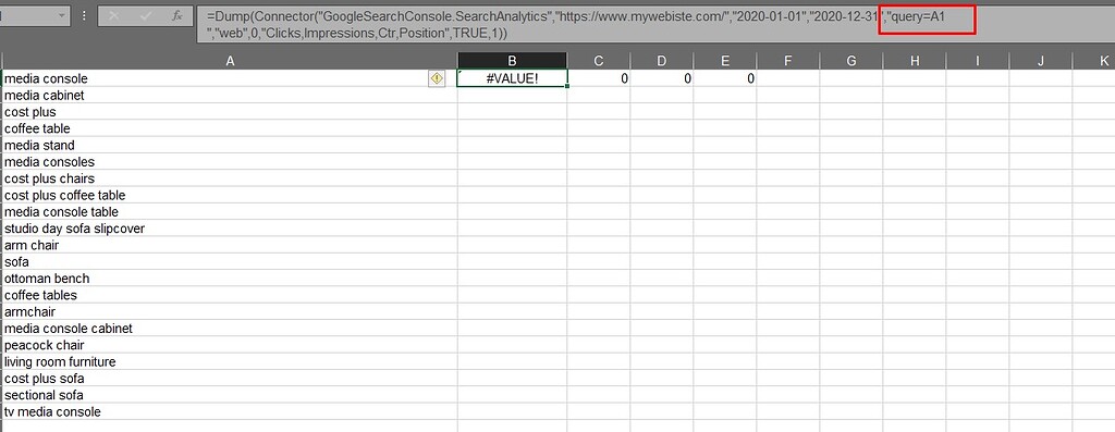 Need help with excel formula syntax support seotools for excel community